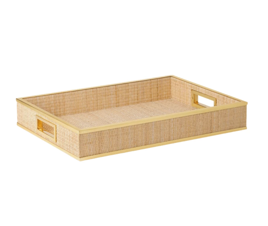 THE HOME COLETTE CANE TRAY | AERIN 4 THE HOME COLETTE CANE TRAY | AERIN