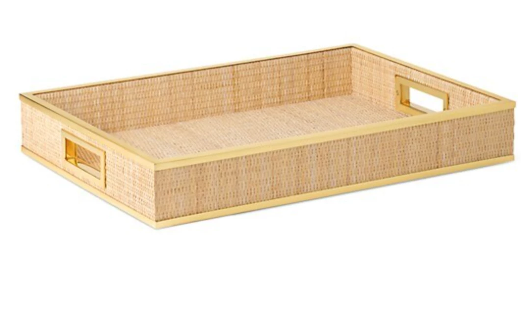 THE HOME COLETTE CANE TRAY | AERIN 1 THE HOME COLETTE CANE TRAY | AERIN