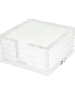 Tizo ACRYLIC COASTER SET CLEAR