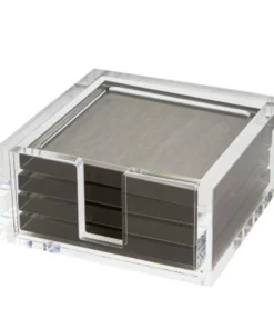 Tizo ACRYLIC COASTER SET SILVER