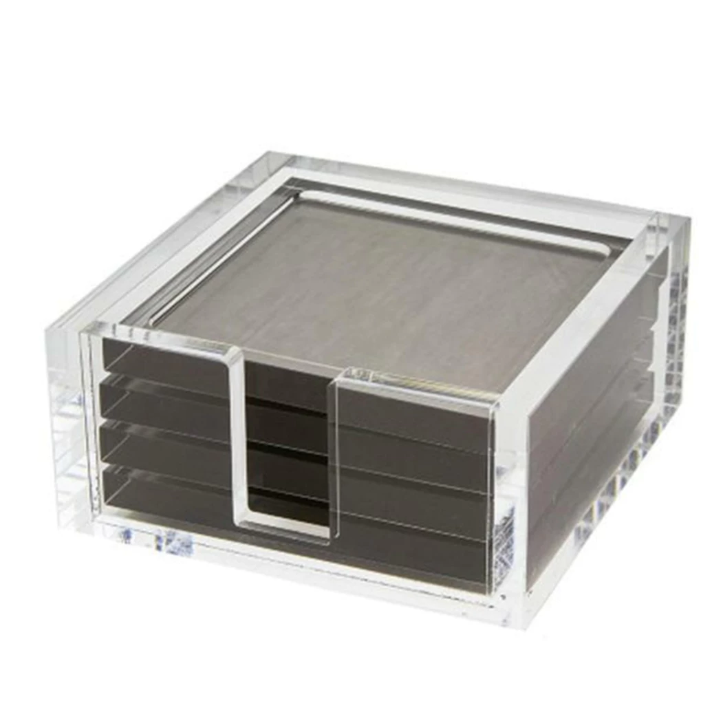 Tizo ACRYLIC COASTER SET SILVER 2 Tizo ACRYLIC COASTER SET SILVER