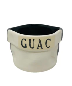Style Union Home SERVING CERAMIC GUAC BOWL | BLACK & WHITE