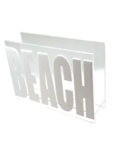 EYE CANDY MAGAZINE RACK | BEACH | WHITE BOXES & STORAGE