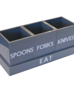 EYE CANDY LET'S EAT! ACRYLIC SILVERWARE CADDY 10 EYE CANDY LET'S EAT! ACRYLIC SILVERWARE CADDY