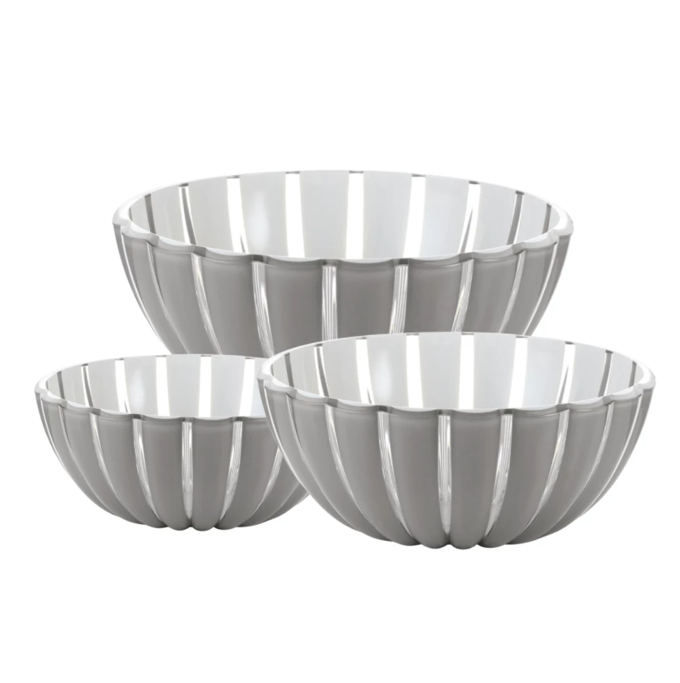 Guzzini THE SUMMER SHOP GLAZE BOWLS GREY 1 Guzzini THE SUMMER SHOP GLAZE BOWLS GREY