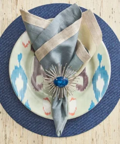 Kim Seybert THE TABLE SAIGON PLACEMAT NAVY