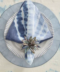 Kim Seybert THE TABLE SHELL FLOWER NAPKIN RING 5 Kim Seybert THE TABLE SHELL FLOWER NAPKIN RING