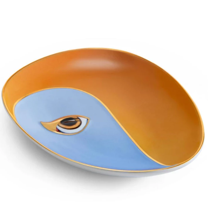 L'Objet LITO EYE OVAL TRAY | BLUE & ORANGE 3 L'Objet LITO EYE OVAL TRAY | BLUE & ORANGE