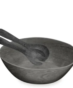 TarHong FAUX EBONY WOOD SALAD SERVER SET