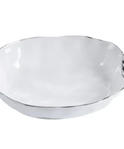 Pampa Bay HANDLE DEEP OVAL SERVING BOWL SILVER