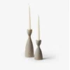 Farmhouse Pottery PANTRY CANDLESTICK SET | GREY CANDLELIGHT