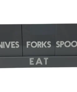 EYE CANDY LET'S EAT! ACRYLIC SILVERWARE CADDY 13 EYE CANDY LET'S EAT! ACRYLIC SILVERWARE CADDY