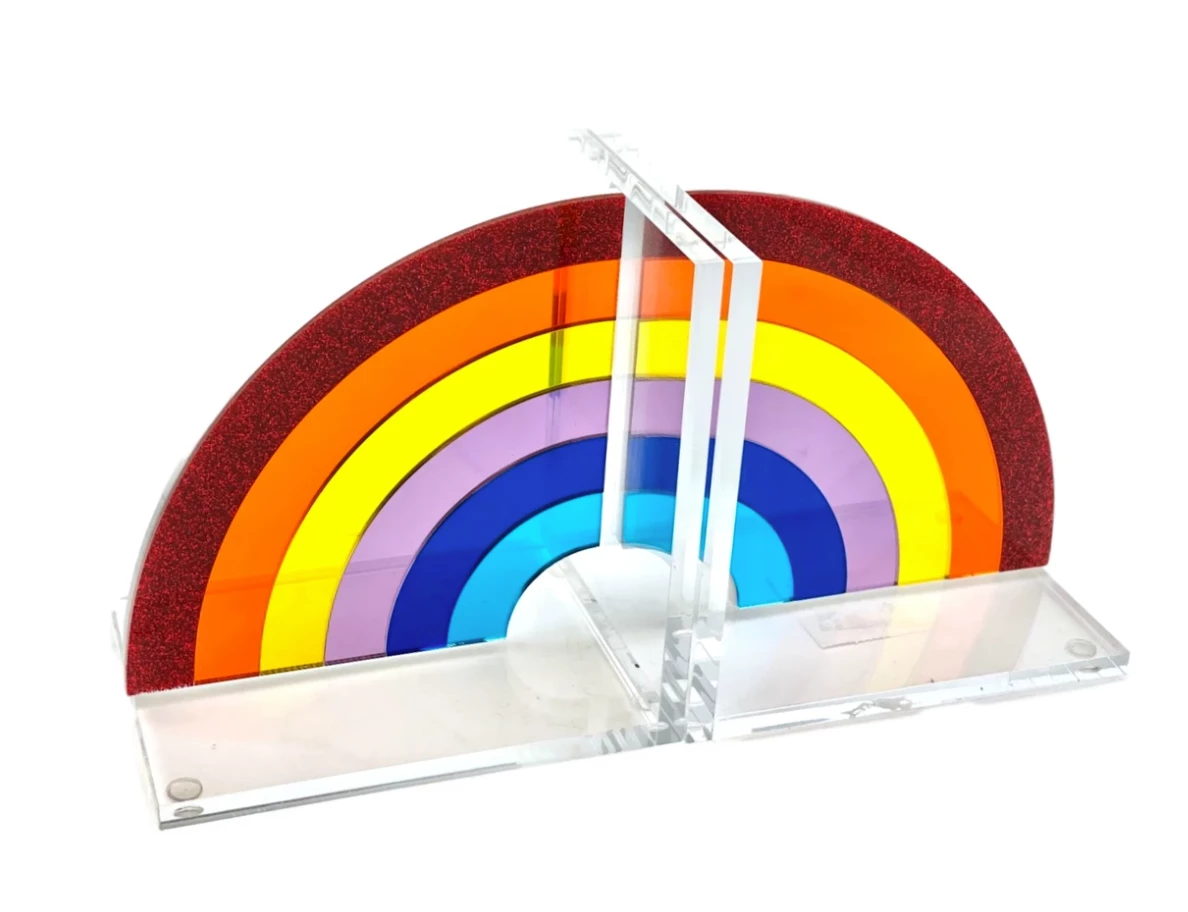 EYE CANDY RAINBOW BOOKENDS | ORIGINAL 1 EYE CANDY RAINBOW BOOKENDS | ORIGINAL