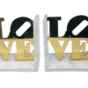 EYE CANDY LOVE BOOKENDS | GOLD OR CUSTOM COLORS BOOKS & BOOKENDS