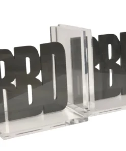 EYE CANDY INITIAL ACRYLIC BOOKENDS | CUSTOMIZEABLE BOOKS & BOOKENDS