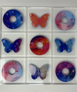 EYE CANDY GAMES & GADGETS BUTTERFLY TIC TAC TOE TIE DYE