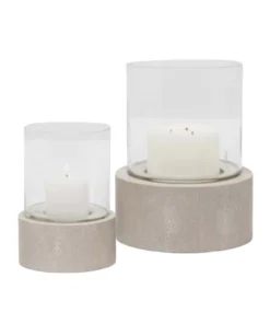 Pigeon And Poodle GIRONA SHAGREEN HURRICANE | SAND | 2 SIZES CANDLELIGHT