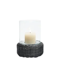 Pigeon And Poodle CANDLELIGHT AMITY RATTAN HURRICANES GREY