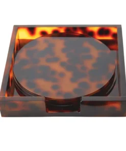 Kim Seybert WINE & BAR TORTOISE COASTERS | SET OF 6