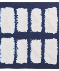 Kim Seybert CONGO NAPKIN 4 PIECE SET | WHITE & BLUE 5 Kim Seybert CONGO NAPKIN 4 PIECE SET | WHITE & BLUE