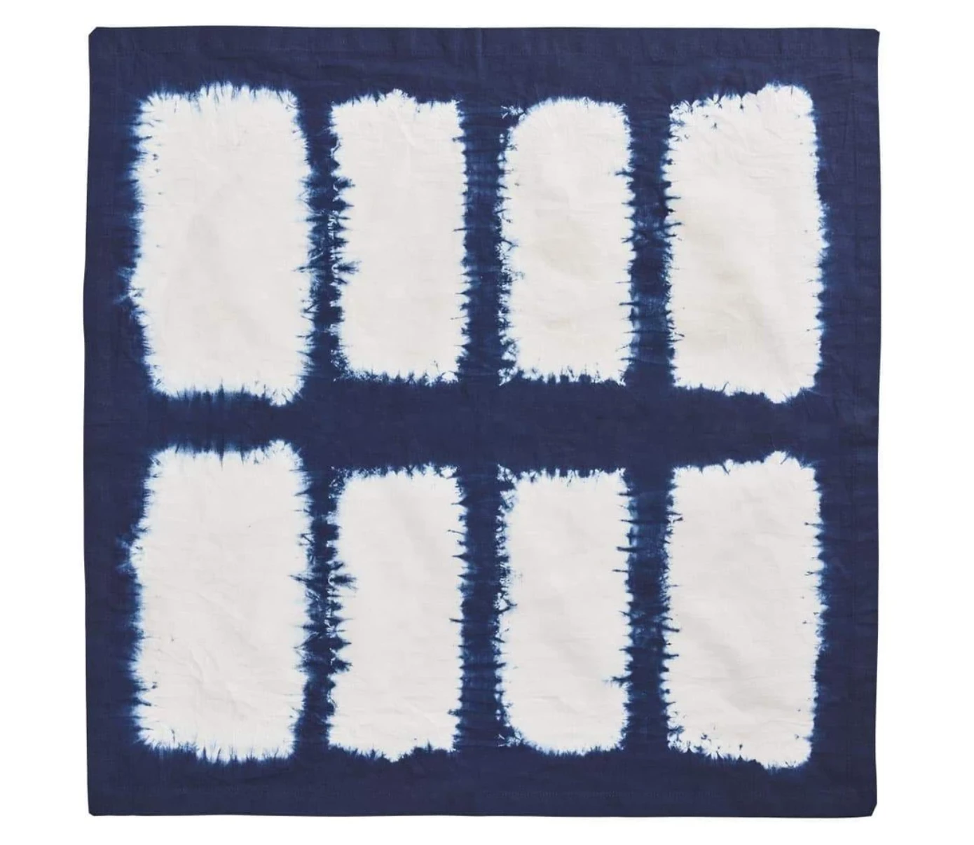 Kim Seybert CONGO NAPKIN 4 PIECE SET | WHITE & BLUE 3 Kim Seybert CONGO NAPKIN 4 PIECE SET | WHITE & BLUE