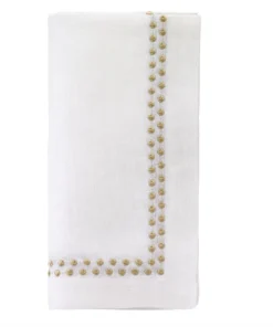 Bodrum TABLE LINENS PEARLS NAPKIN GOLD