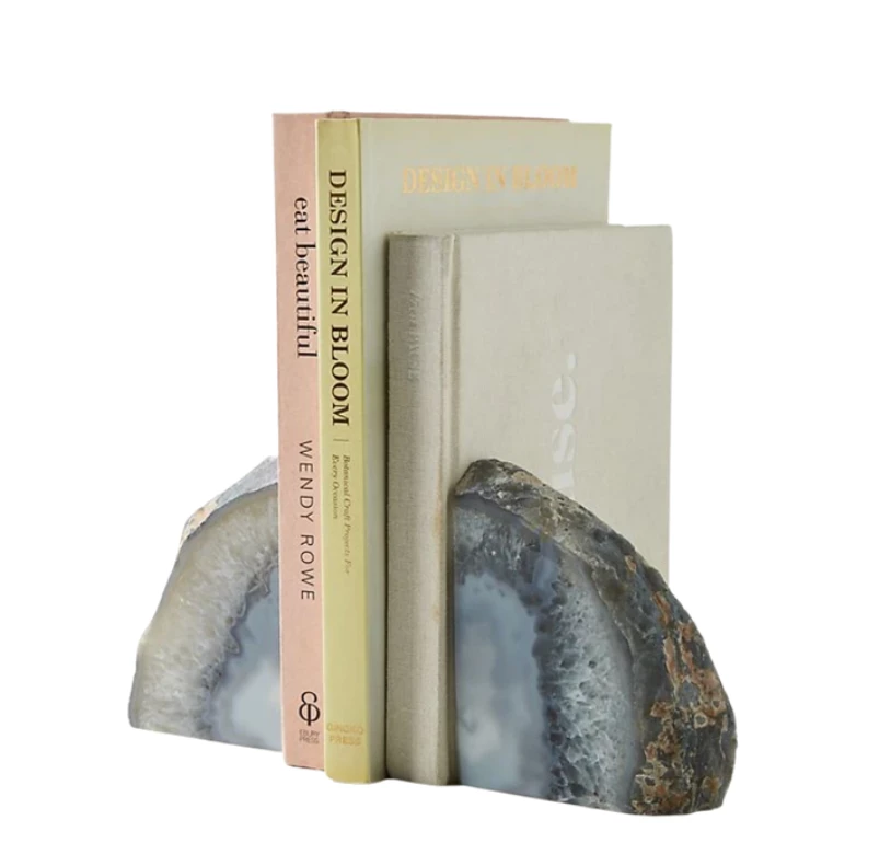 Olympus / Bartky Minerals AGATE BOOKENDS | NATURAL | X LARGE 1 Olympus / Bartky Minerals AGATE BOOKENDS | NATURAL | X LARGE