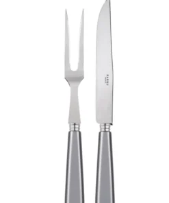 Sabre NATURA 2 PIECE CARVING SET | LIGHT GREY