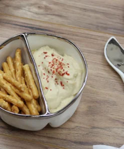 Pampa Bay SERVING BIANCA 2-SECTION BOWL | SMALL