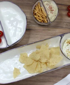 Pampa Bay SERVING BIANCA 2-SECTION BOWL | SMALL 5 Pampa Bay SERVING BIANCA 2-SECTION BOWL | SMALL