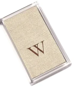 Caspari ACRYLIC GUEST TOWEL NAPKIN HOLDER