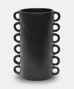 Tina Frey Designs THE HOME LOOPY RESIN VASE BLACK