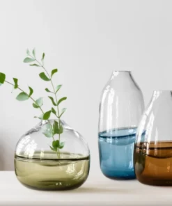 Orrefors Kosta Boda THE HOME SEPTUM VASE | GREY | WIDE | LIMITED EDITION