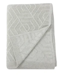 Alashan Cashmere DECAUX CASHMERE THROW SEA SALT & ASH