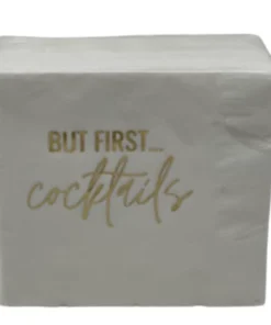 Print Appeal COCKTAIL NAPKIN PACK | "BUT FIRST COCKTAILS"