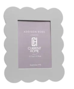 Addison Ross SCALLOPED FRAME | CHIFFON GREY THE HOME