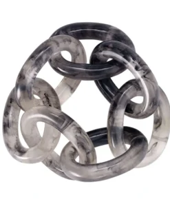 Bodrum CHAIN LINK NAPKIN RING SMOKE