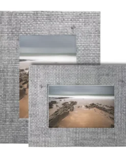 MARIPOSA FAUX GRASSCLOTH FRAME | GREY THE HOME