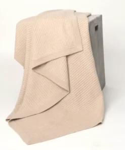 Hangai Mountain Textiles FISHERMAN’S CASHMERE THROW L BEIGE THE HOME