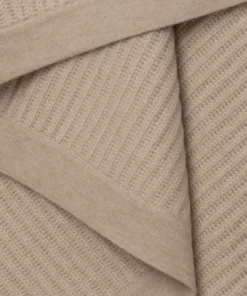 Hangai Mountain Textiles FISHERMAN’S CASHMERE THROW L BEIGE THE HOME