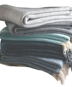 Evangeline LLC THE HOME HERRINGBONE EVAN THROWS