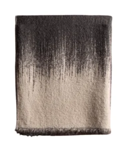 Uniquity VASARELY ALPACA THROW CHARCOAL THE HOME