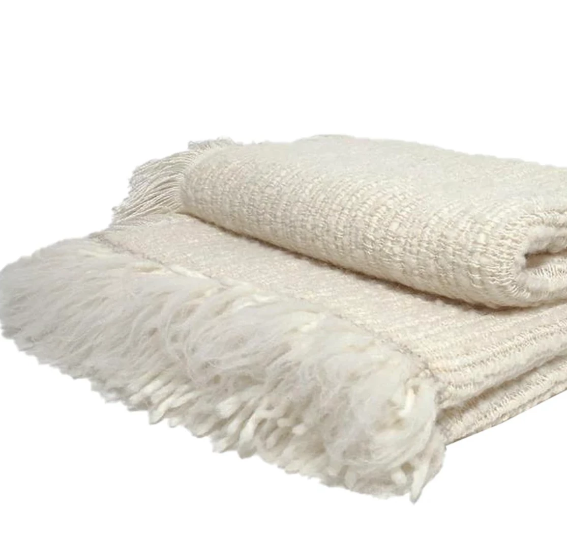 Uniquity BULLOCH WOVEN ALPACA THROW CREAM THE HOME 1 Uniquity BULLOCH WOVEN ALPACA THROW CREAM THE HOME