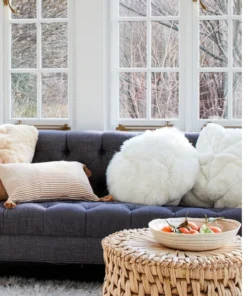 Intiearth THE HOME BABY ALPACA MOON PILLOW CREAM