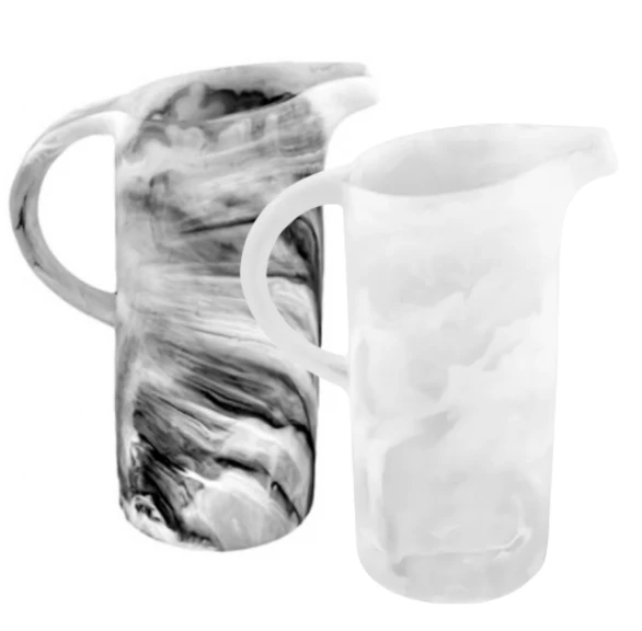 Nashi Home SWIRL RESIN PITCHERS 2 Nashi Home SWIRL RESIN PITCHERS