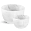 Nashi Home SWIRL RESIN DEEP BOWL WHITE SERVING