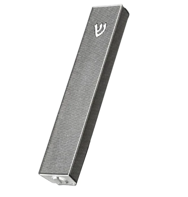 Metalace Art MODERN MESH MEZUZAH WHITE | LARGE JUDAICA 1 Metalace Art MODERN MESH MEZUZAH WHITE | LARGE JUDAICA