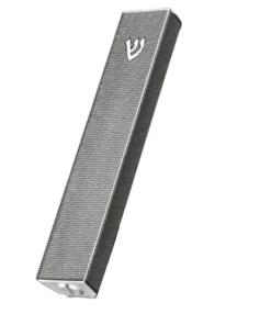 Metalace Art MODERN MESH MEZUZAH WHITE | LARGE JUDAICA