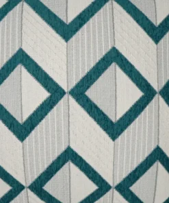 D.V. KAP Home / Canaan Company PILLOWS DOUBLE LINK PILLOW PEACOCK | 22 X 22