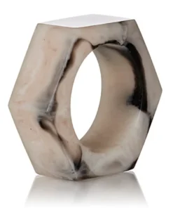 Bodrum PIPER NAPKIN RING SET BEIGE THE TABLE